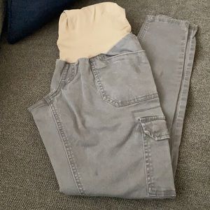 Grey Maternity Skinny Jeans